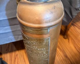 copper and brass fire extinguisher, Vtg