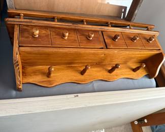 Several wooden wall hanging