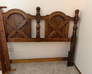 Wooden headboard