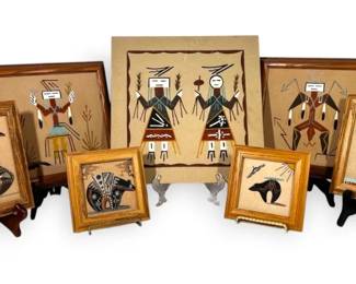 Framed Navajo Sand Art