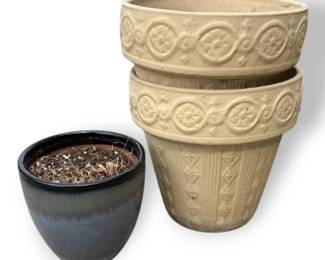 Three Flower Pots