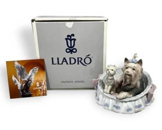 Lladro Our Cozy Home 6469 Figurine  Yorkshire Terriers