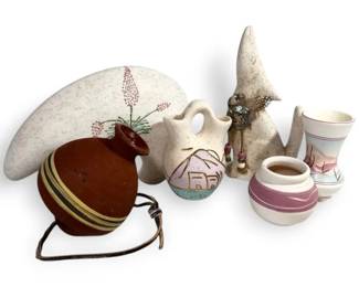 Pastel Pottery Vases, Wolf And More Decor