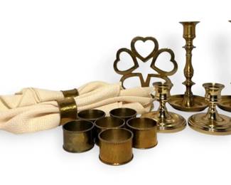 Baldwin Candlestick Holders, Napkin Rings,  More
