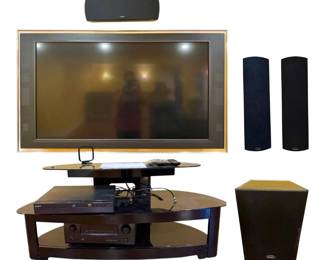 Sony Bravia 52 TV w Paradigm Speakers  Denon AV Surround Receiver