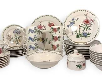 46 Piece International Tableworks Terrace Blossoms