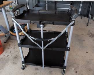Olympia Tools Pack-N-Roll 3-Tier Folding Service Cart
