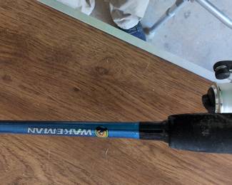 Wakeman Swarm Series Blue Fishing Spinning Rod and Reel Combo