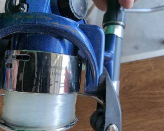 Wakeman Swarm Series Blue Fishing Spinning Rod and Reel Combo