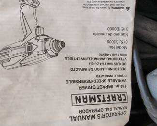Craftsman 1/4 in. Impact Driver
