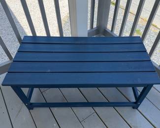 WestinTrends Dark Blue HDPE Outdoor Bench
