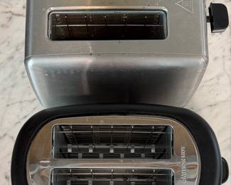 Stainless Steel and Black 2-Slice Toasters