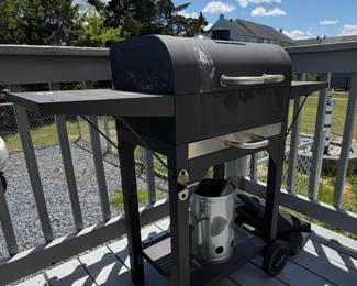 MASTER COOK Charcoal Grill with Side Shelf