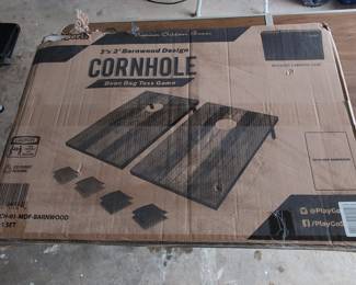 GoSports 3' x 2' Barnwood Design Cornhole Bean Bag Toss Game