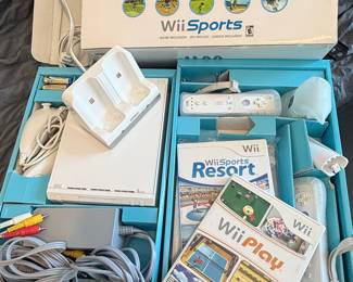 Nintendo Wii Console Bundle with Wii Sports, Wii Play, and Wii Sports Resort