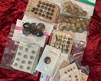 Vintage Buttons on Original Cards  $4,50 - $45