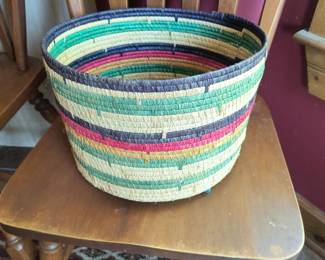 Hand woven basket