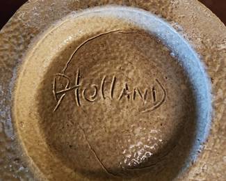 Signed Dwight Holland bowl