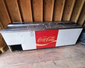 8' coca cola cooler