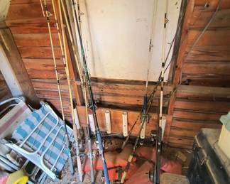 Assorted Penn rod and reel combos