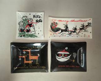 Vintage Christmas trays