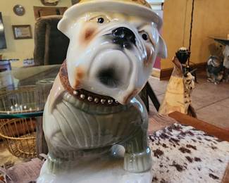 Devil dog liquor decanter