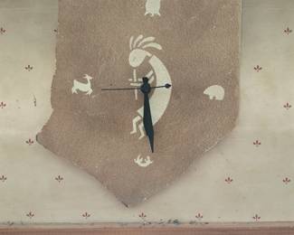 Western-themed wall clock
