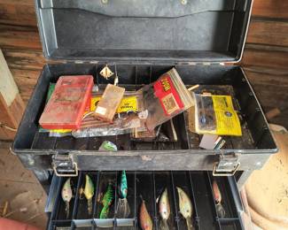 Crankbaits in tackle box