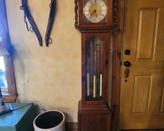 Grandfather clock - runs and chimes