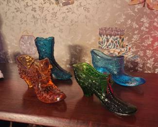 Glass shoe collection