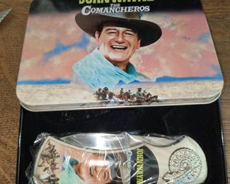John Wayne knife in collector tin