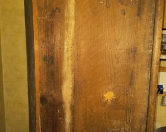 Back of cupboard