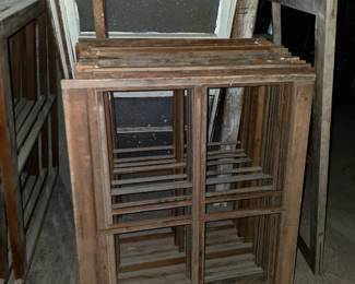 Window frames or even hang on wall with pictures inside