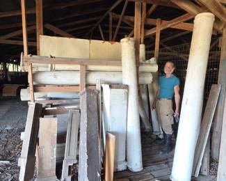 Column of different sizes