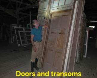 Doors and transom from Gonzales school