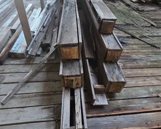 Black walnut box beams