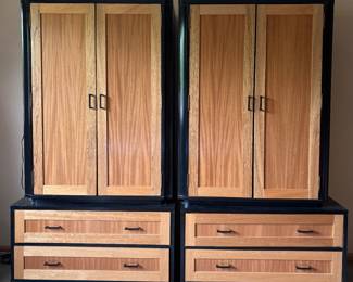Custom Made Armoire Cabinets - MCM Influenced
