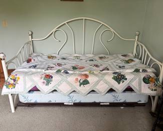 White Trundle Bed