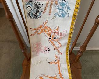 EMBROIDERED  BAMBI GROWTH CHART