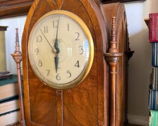 LOVING THIS ANTIQUE CLOCK - LIKE A LITTLE CATHEDRAL 