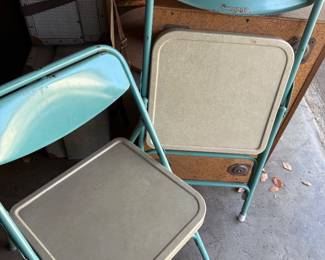 VINTAGE SAMSONITE FOLDING CHAIRS