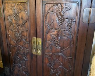 THIS INSANE CABINET - THE CARVINGS ARE INCREDIBLE