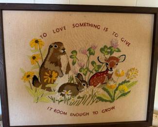 SWEETEST EMBROIDERED BAMBI SCENE