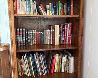 TIGERS EYE WOOD BOOK SHELFS - WE HAVE 2