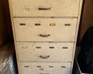 OK FAVE! VOGUE PATTERNS VINTAGE METAL CABINET