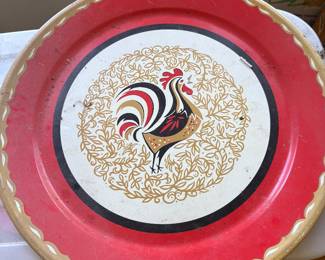 Large metal tray