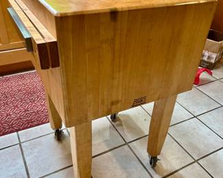 John Boos 24x24 butcher block island