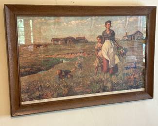 This picture has been hanging in this exact spot for more than 50 years!