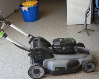good clean condition Ego electric lawn mower with battery and charger