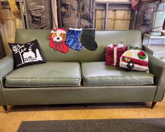 Mid century leather sofa
